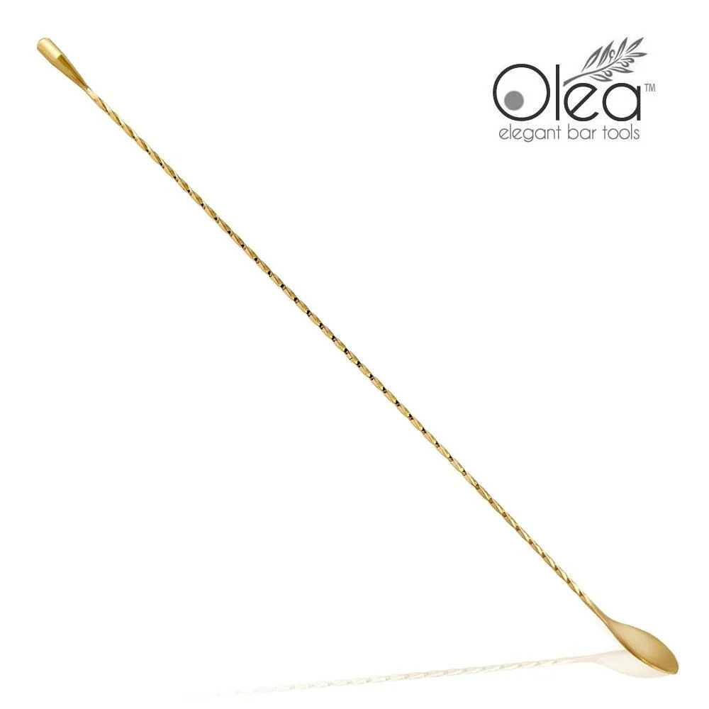 Olea™ Bar Spoon - Gold Plated with Weighted Tip (50cm)