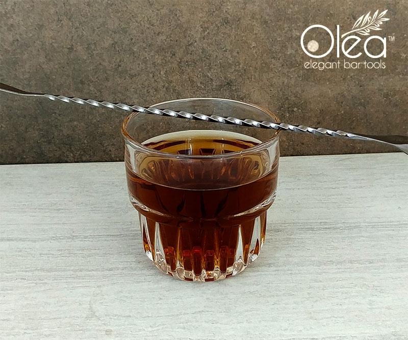 Olea™ Bar Spoon - Gunmetal Plated with Bent Tip (30cm) - Image 3