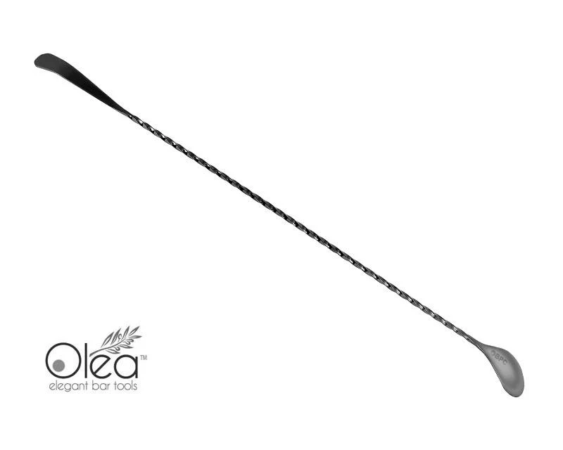 Olea™ Bar Spoon - Gunmetal Plated with Bent Tip (40cm) - Image 3