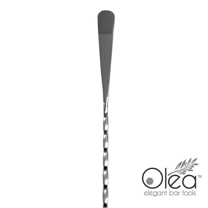 Olea™ Bar Spoon - Gunmetal Plated with Bent Tip (40cm) - Image 5