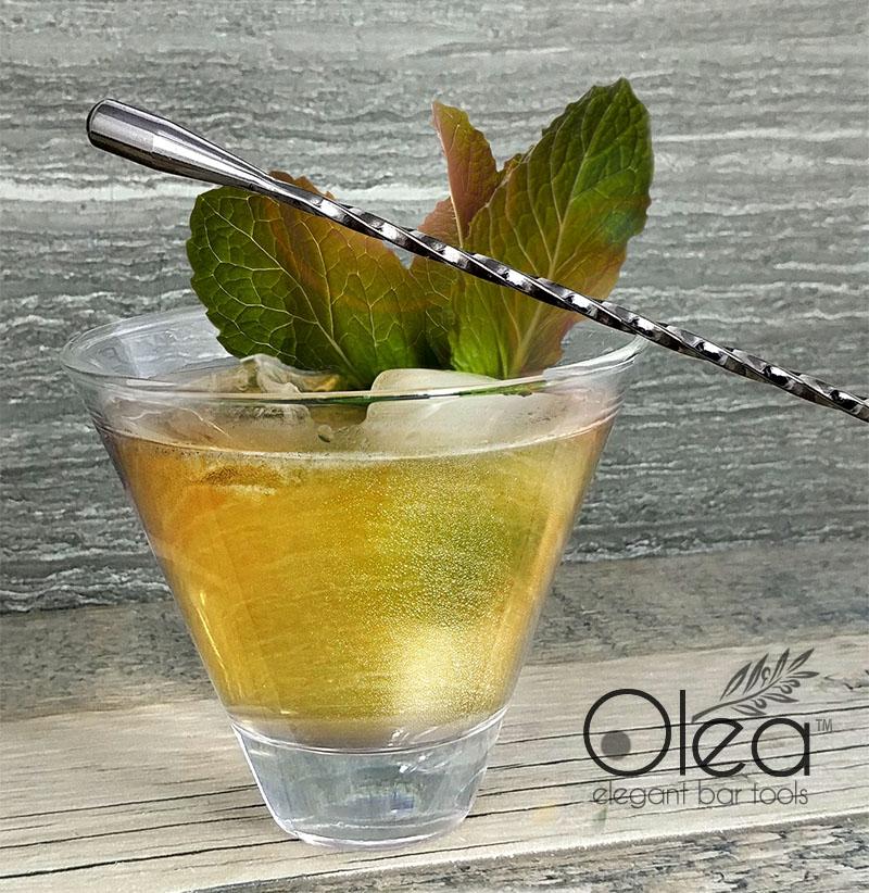 Olea™ Bar Spoon - Gunmetal Plated with Weighted Tip (30cm) - Image 2