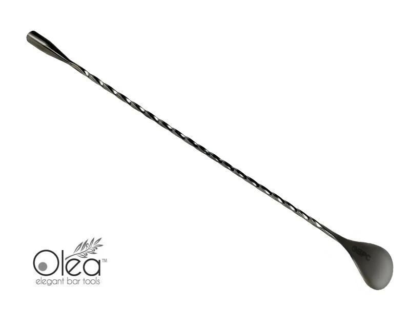 Olea™ Bar Spoon - Gunmetal Plated with Weighted Tip (30cm) - Image 3