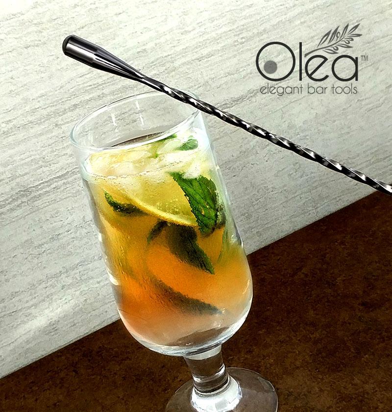 Olea™ Bar Spoon - Gunmetal Plated with Weighted Tip (50cm) - Image 2