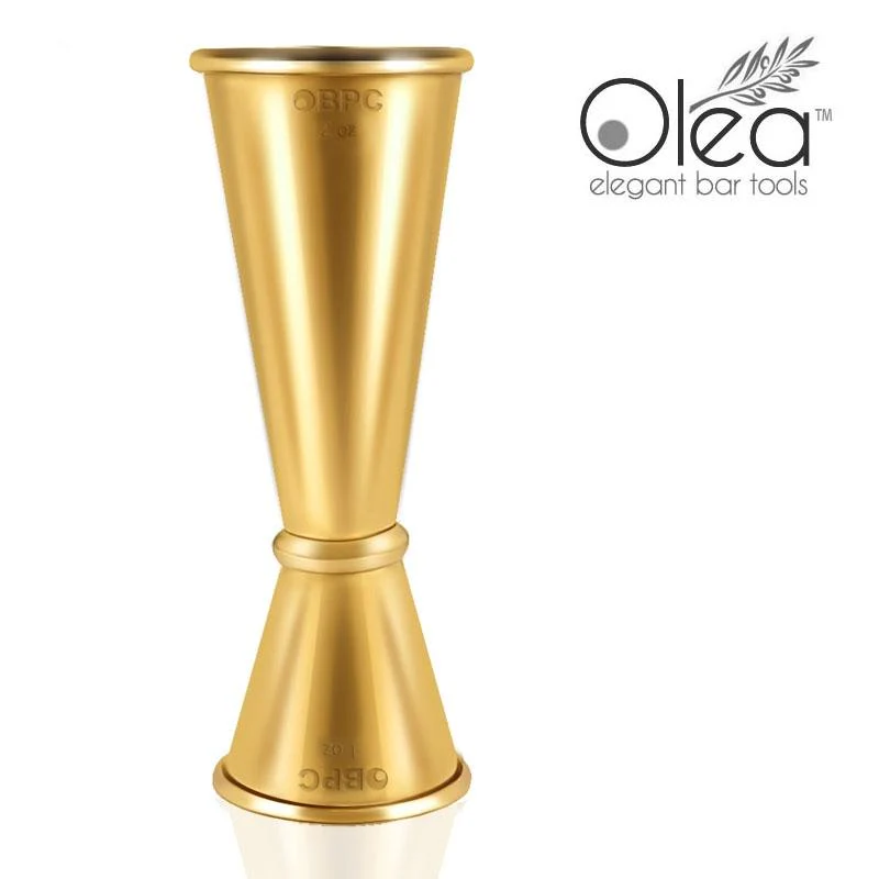Olea™ Gold Plated Japanese Tall Jigger - (1oz X 2oz)