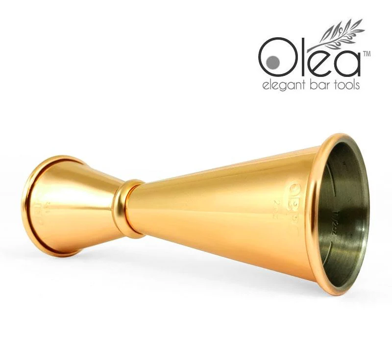 Olea™ Gold Plated Japanese Tall Jigger - (1oz X 2oz) - Image 4