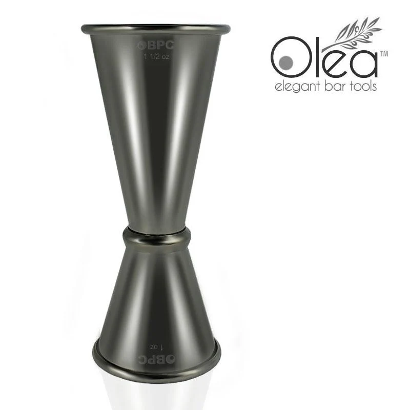 Olea™ Gunmetal Plated Japanese Tall Jigger - (1 1/2oz X 1oz)