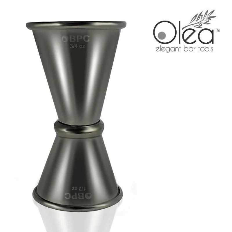 Olea™ Gunmetal Plated Japanese Tall Jigger - (1/2oz X 3/4oz)
