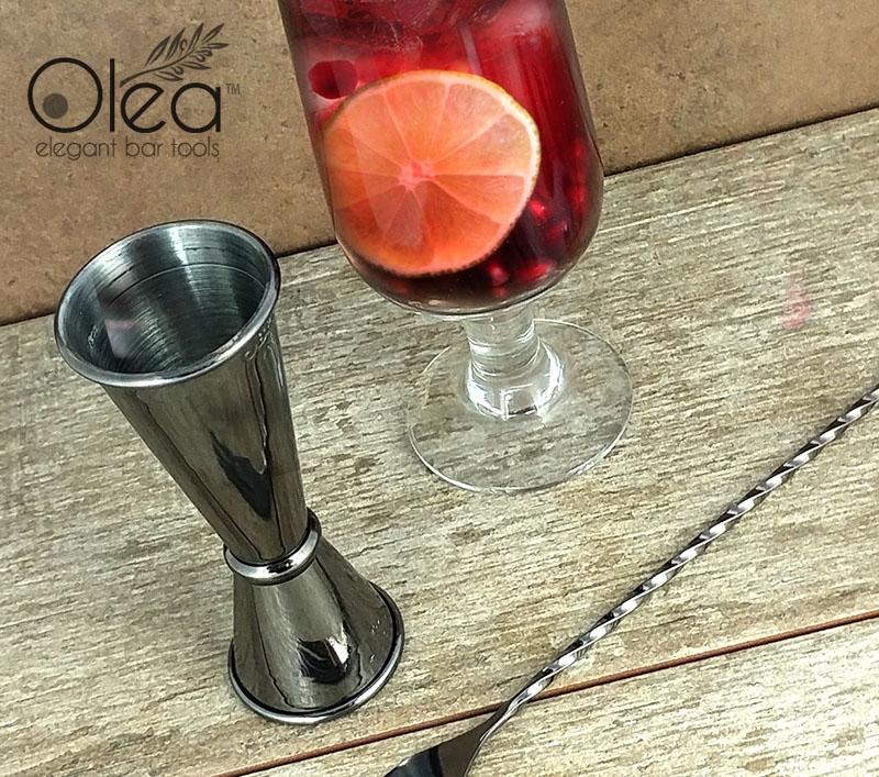 Olea™ Gunmetal Plated Japanese Tall Jigger - (1oz X 2oz) - Image 2