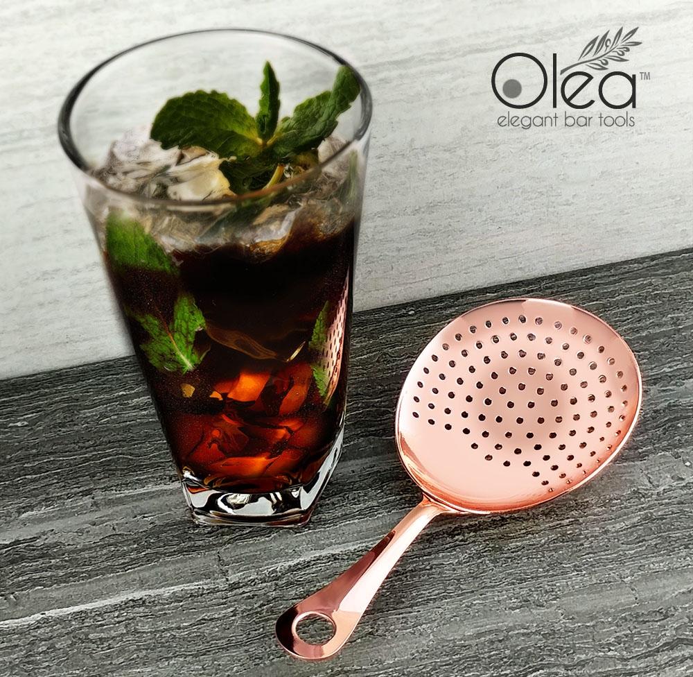 Olea™ Julep Cocktail Strainer (Copper Plated) - Image 3