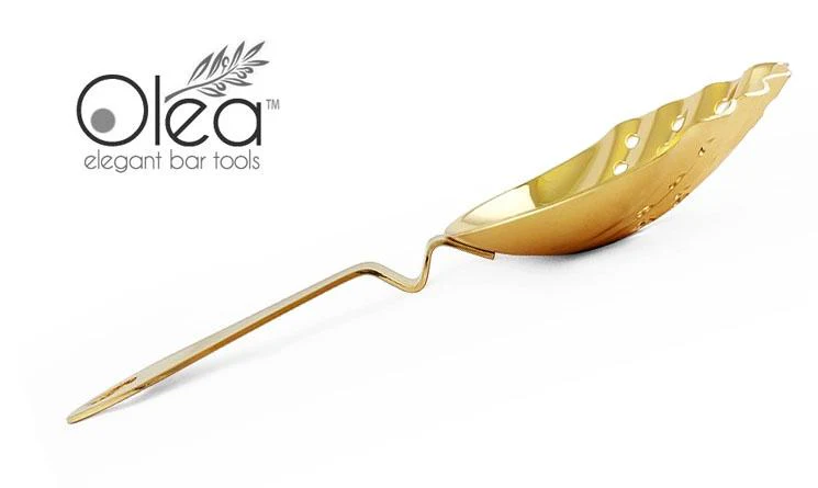 Olea™ Shell Julep Cocktail Strainer (Gold Plated) - Image 4