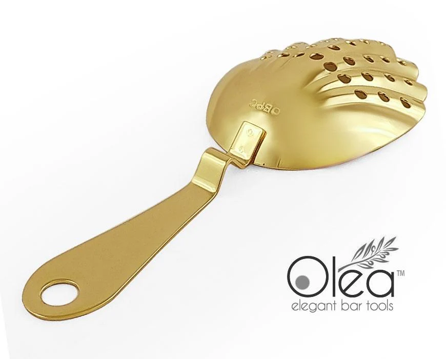Olea™ Shell Julep Cocktail Strainer (Gold Plated) - Image 5