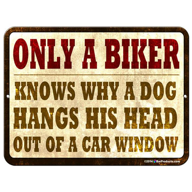 Only A Biker Kolorcoat™ Metal Bar Sign - Image 2