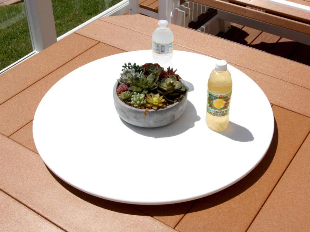 Outdoor Lazy Susan for Fire Pit or Patio Table Furniture - Handcrafted in USA - Image 3