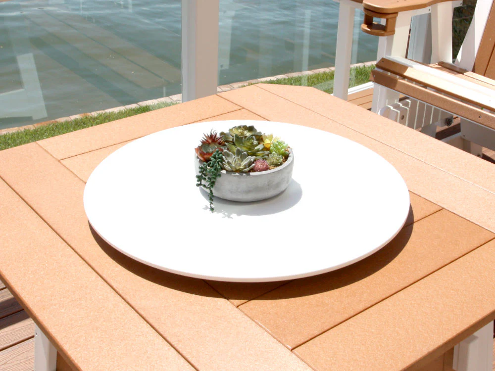 Outdoor Lazy Susan for Fire Pit or Patio Table Furniture - Handcrafted in USA - Image 5