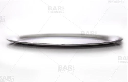 Oval Serving Tray - 10.5" x 8.25" - Stainless Steel - Image 3