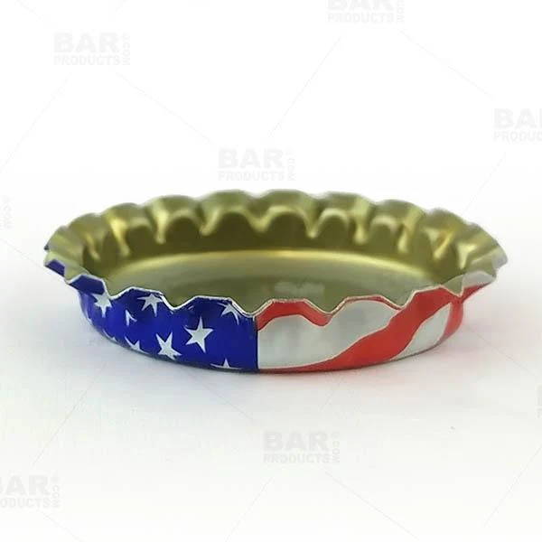 Oxygen Absorbing Beer Bottle Caps - American Flag - 50 pack - Image 4