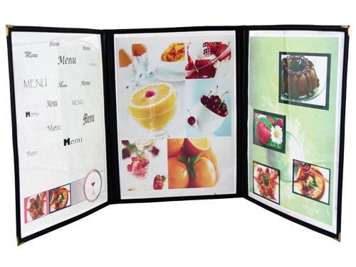 Paneled Menu Covers