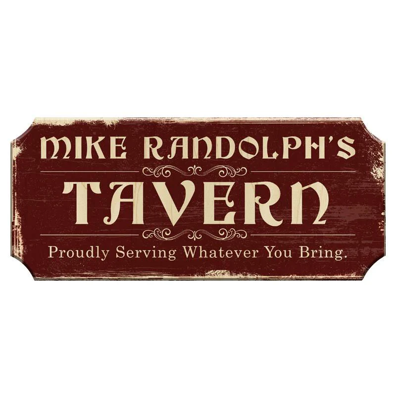 PERSONALIZED Wooden Sign - TAVERN (Color Options) - Image 4