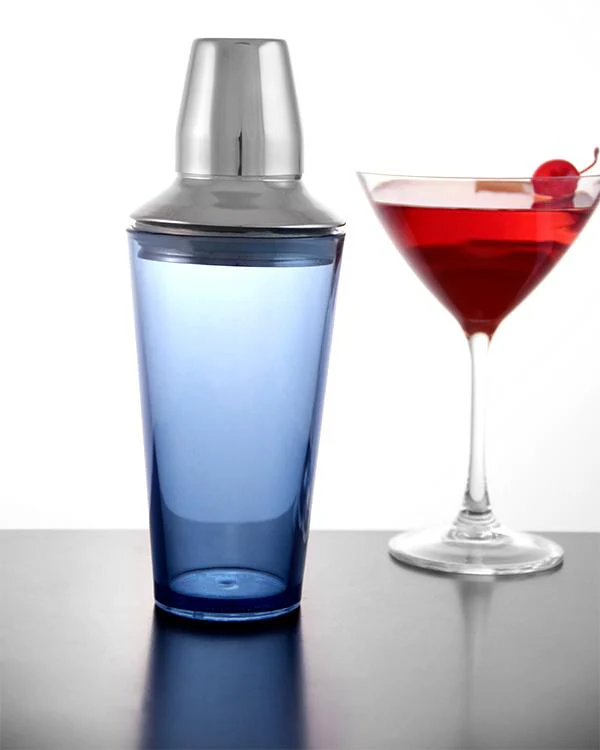 3 Piece Plastic Shaker with Stainless Steel Mid Section - Image 3