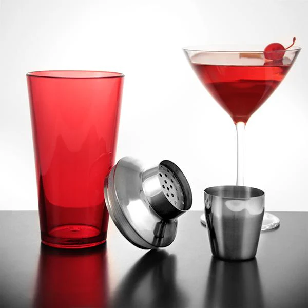 3 Piece Plastic Shaker with Stainless Steel Mid Section - Image 8