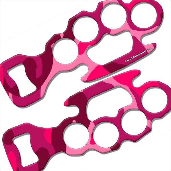 Pink Camo Kolorcoat™ Knuckle Buster Bottle Opener