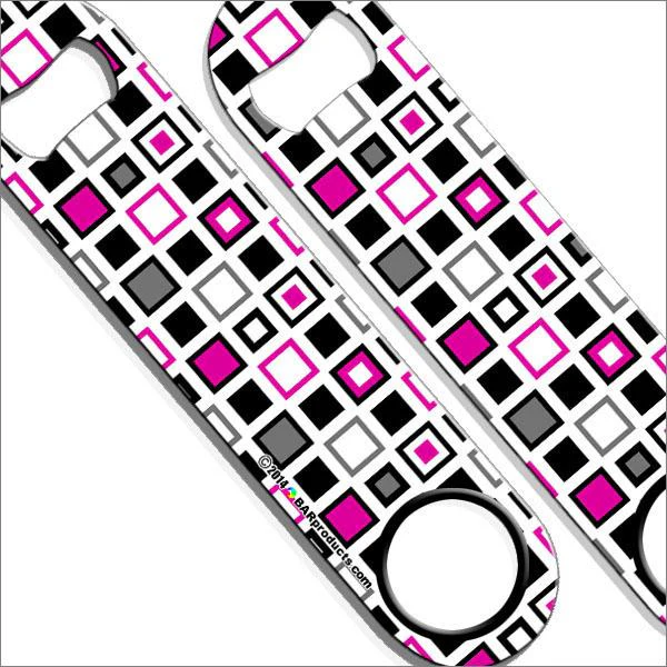Pink Retro Squares Kolorcoat™ Speed Opener