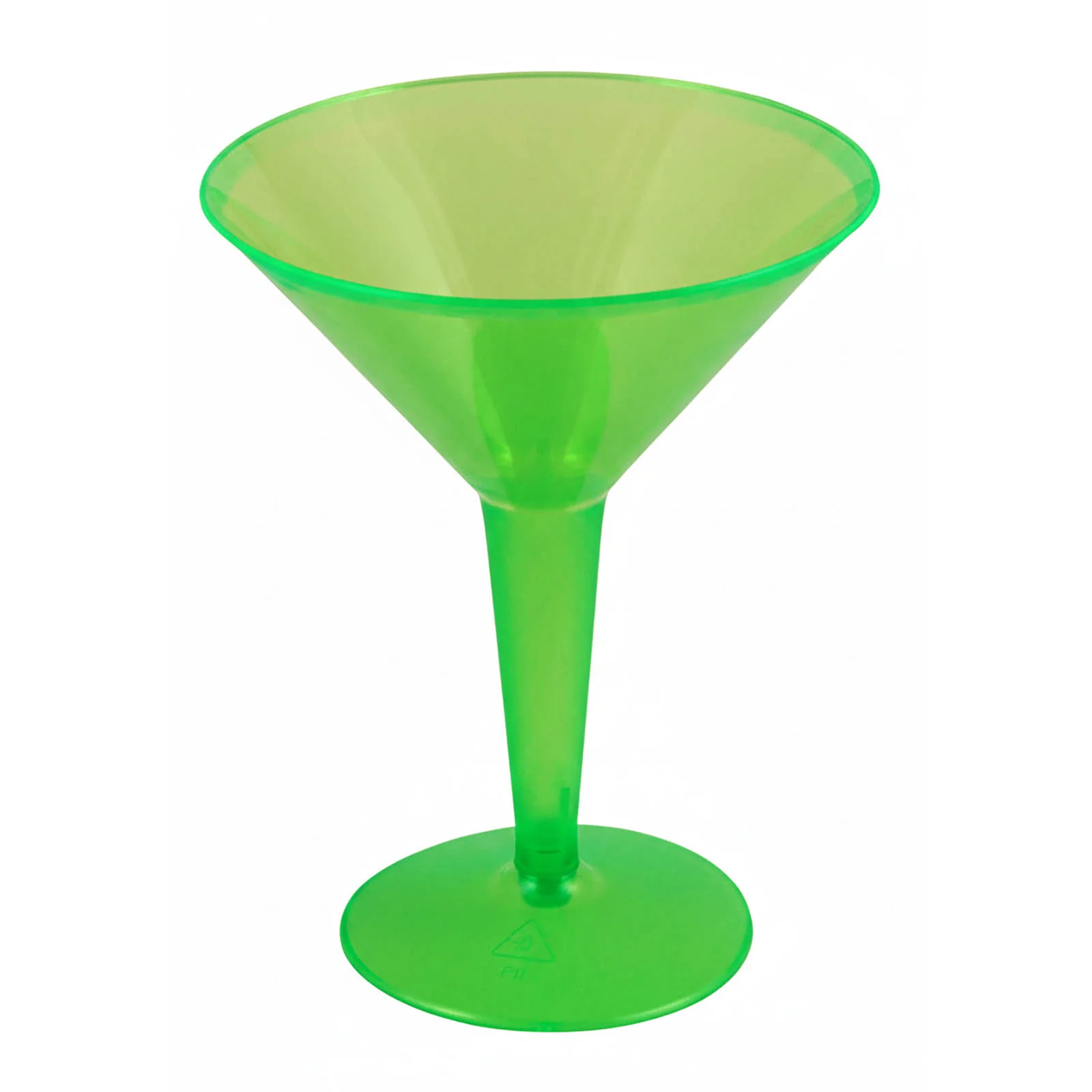 Plastic Neon Martini Cups - 8 ounce - Packs of 10 - Image 2