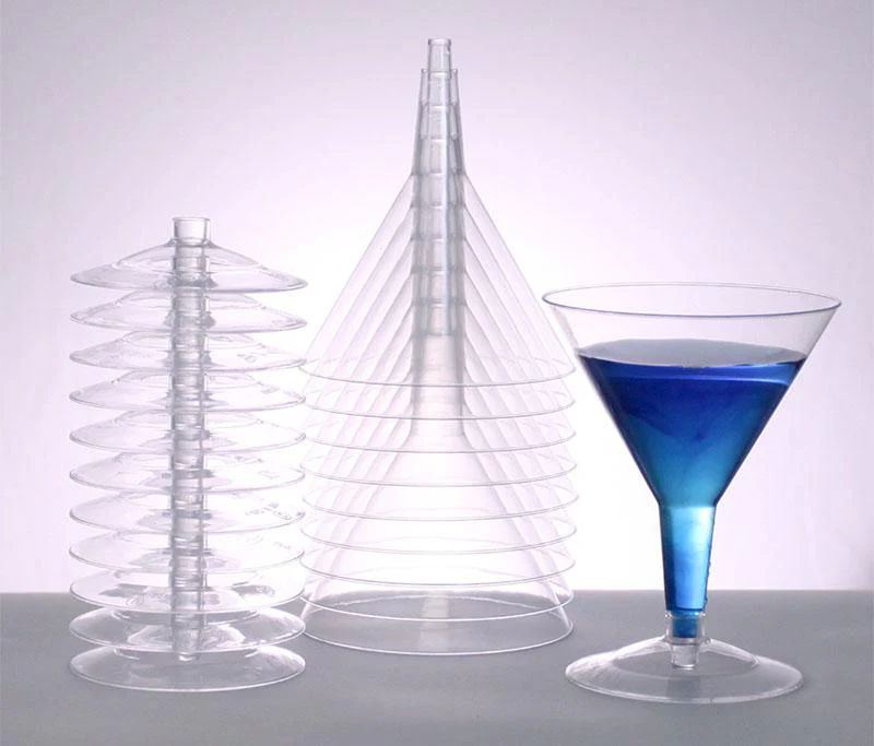 Plastic (Polystyrene) Martini Glass - 5 ounce (sleeve of 12) - Image 2