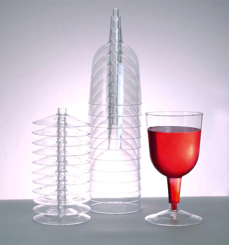 Plastic (Polystyrene) Wine Glass - 6 ounce (sleeve of 12) - Image 2