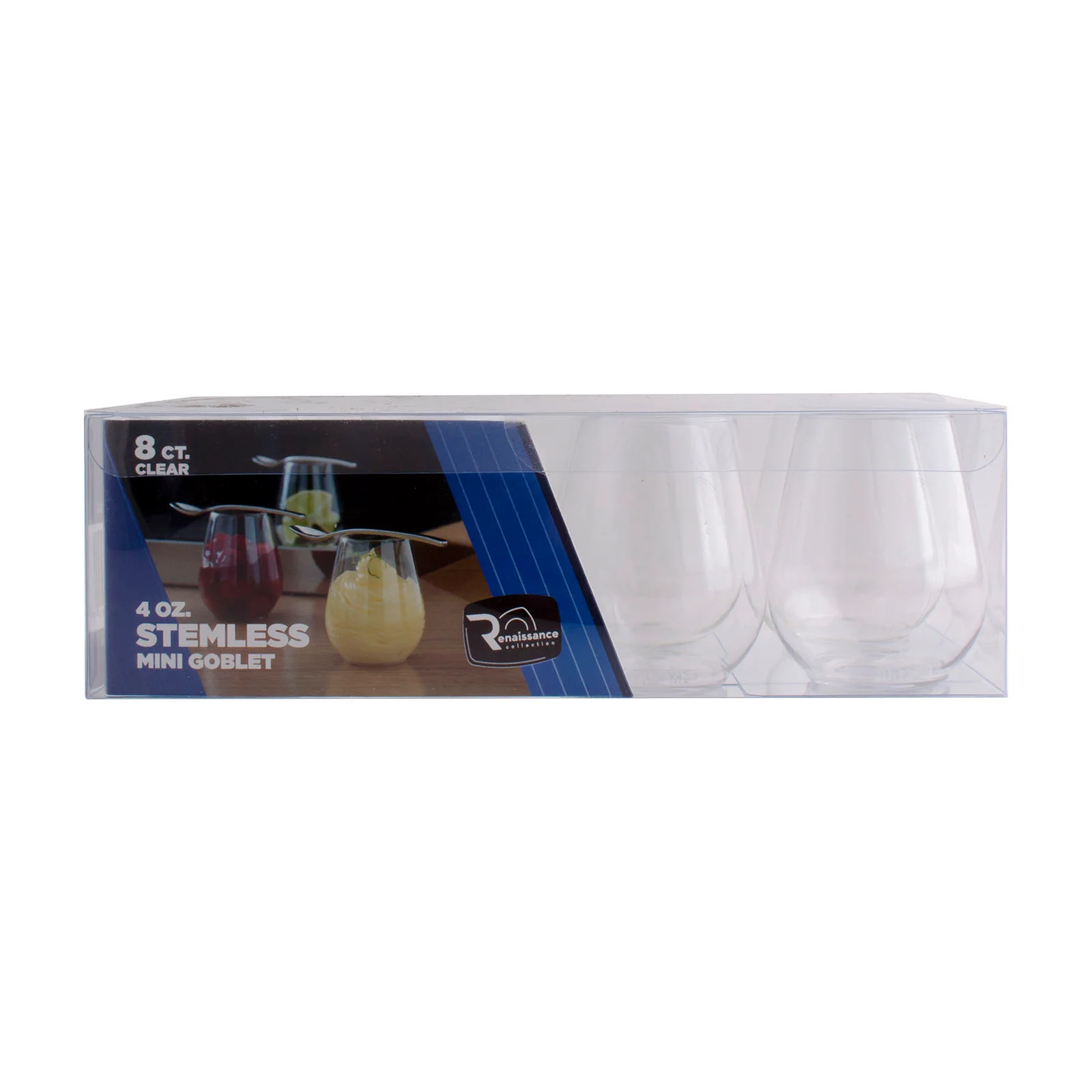 Plastic Stemless Wine Glass - Box of 8 - 4 ounce - Image 3