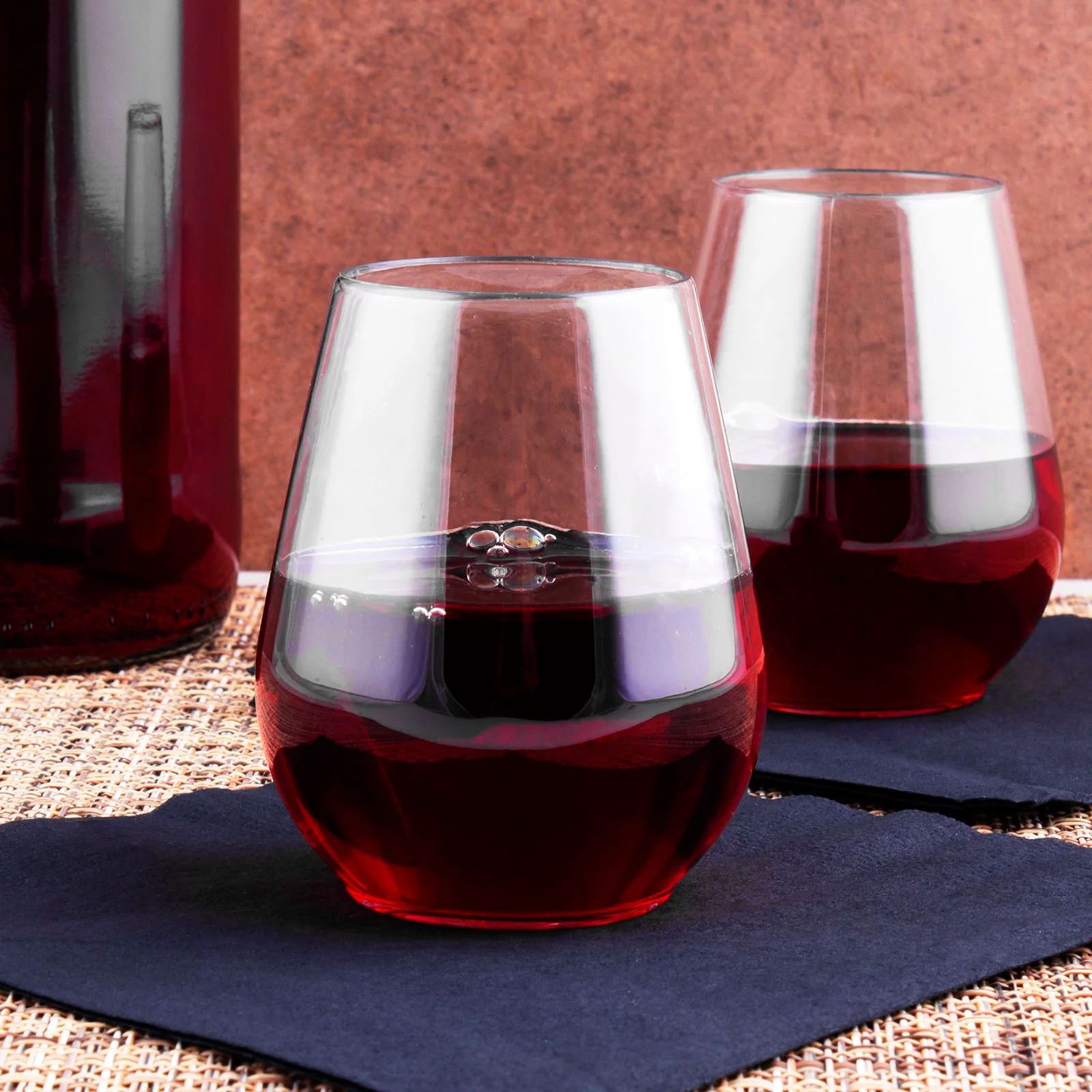 Plastic Stemless Wine Glass - Box of 8 - 4 ounce - Image 4