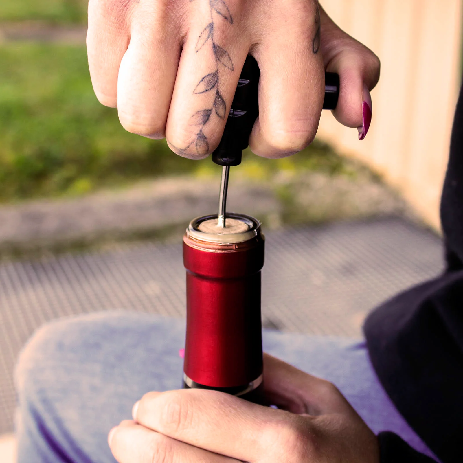 Plastic Traveling Corkscrew / Wine Opener (Color Options) - Image 8