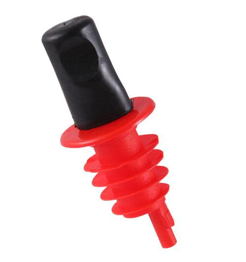 Plastic w/ Dust Cap Liquor Pourers - Packs of 12 - Color Options - Image 2