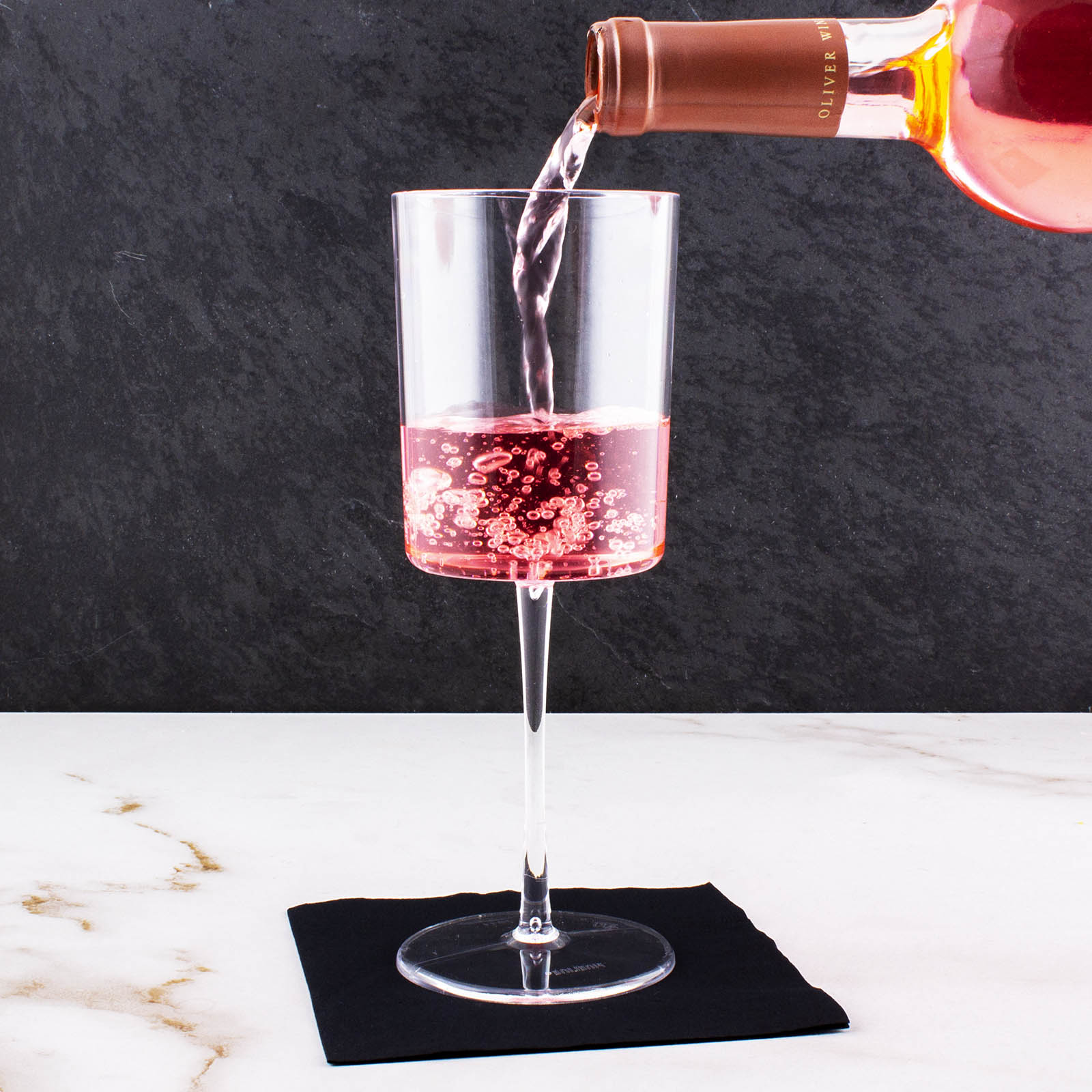 Plastic Wine Glass - 11oz - 6 pack - Image 3