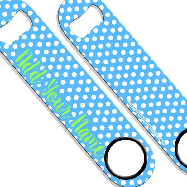 Polka Dots SPEED Bottle Opener - ADD YOUR NAME - Image 6