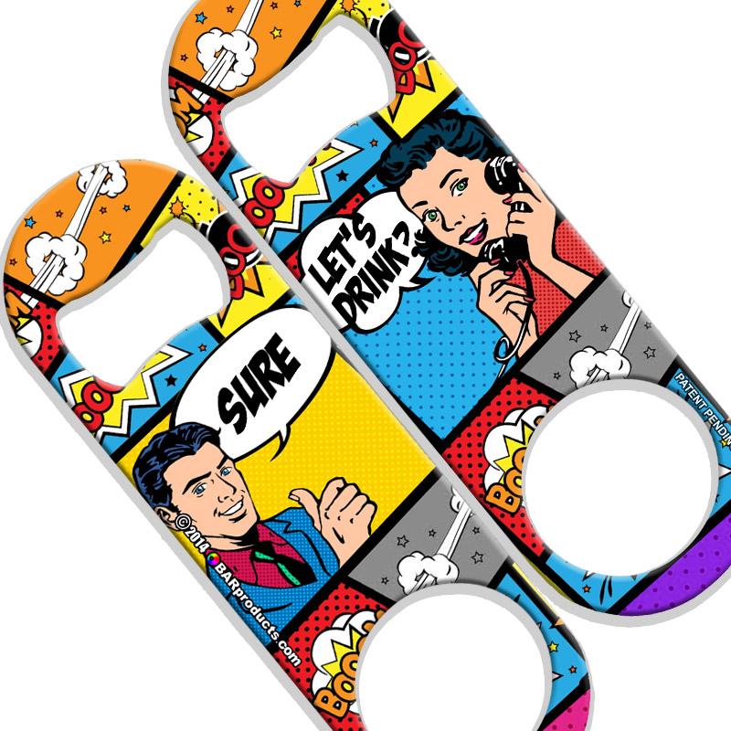 Pop Art Speed Bottle Opener - Medium Sized 5 inch