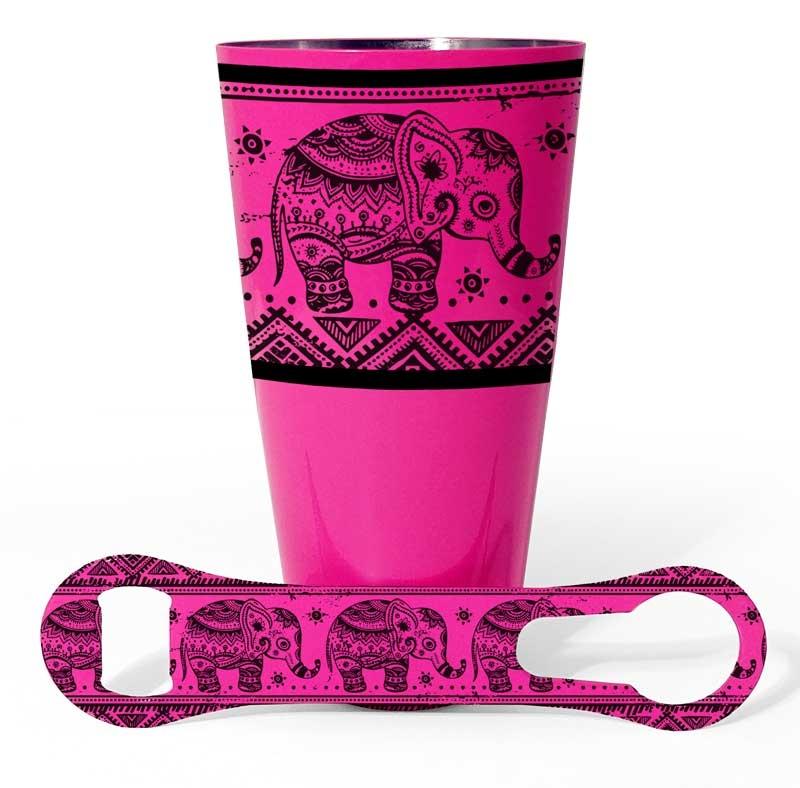 Cocktail Shaker and V-Rod® Bar Set - Elephants - Color Options - Image 3