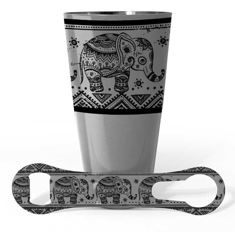 Cocktail Shaker and V-Rod® Bar Set - Elephants - Color Options - Image 4