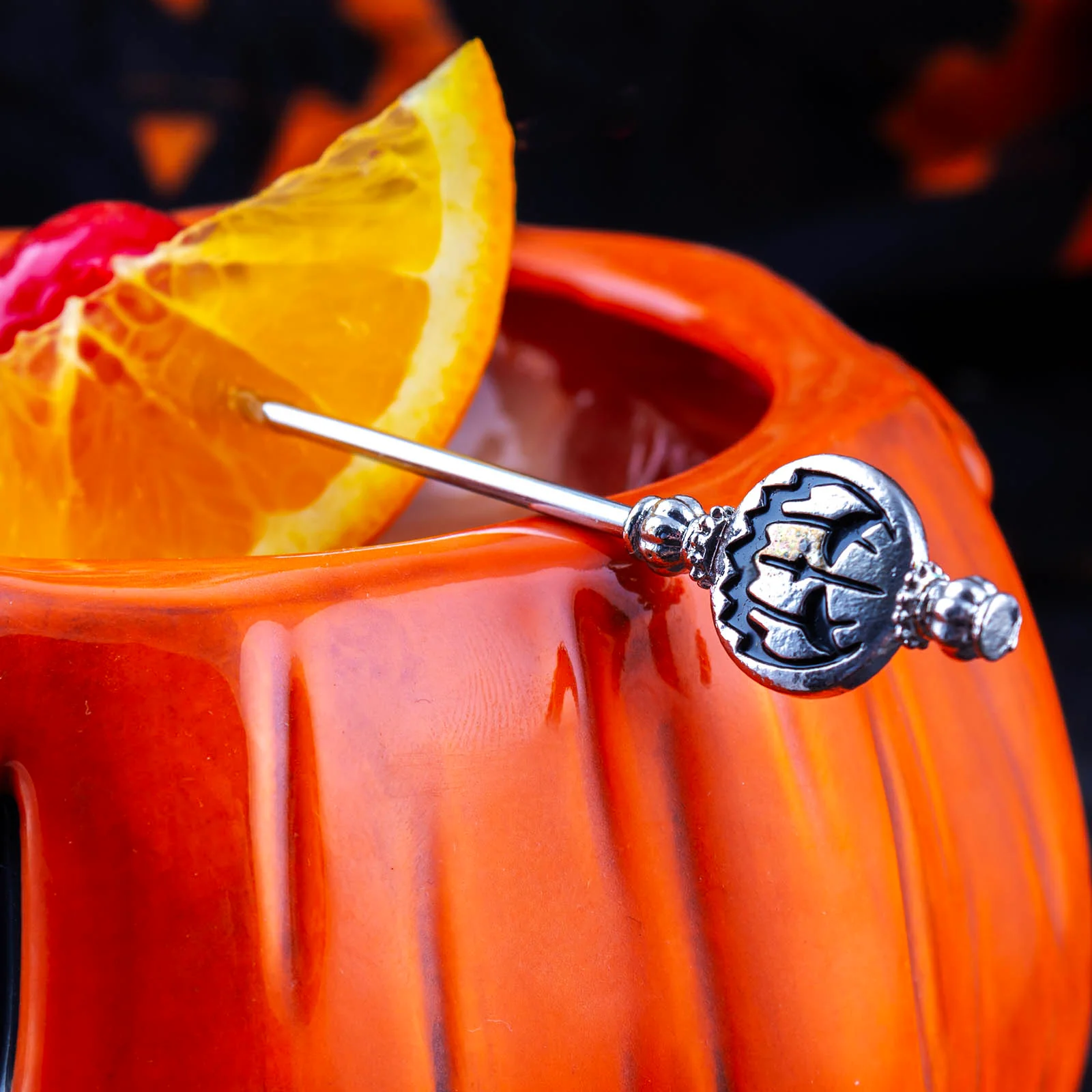 Pumpkin Cocktail Picks - Set of 4 - BarConic® - Image 3