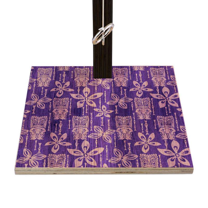 Large Tabletop Ring Toss Game - Tiki Purple - Image 2