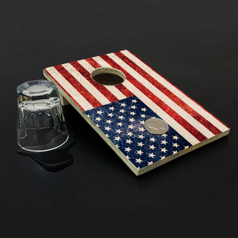 Quarter Master - Tabletop Cornhole Game with Quarters - Flag or Black Flag - Image 2