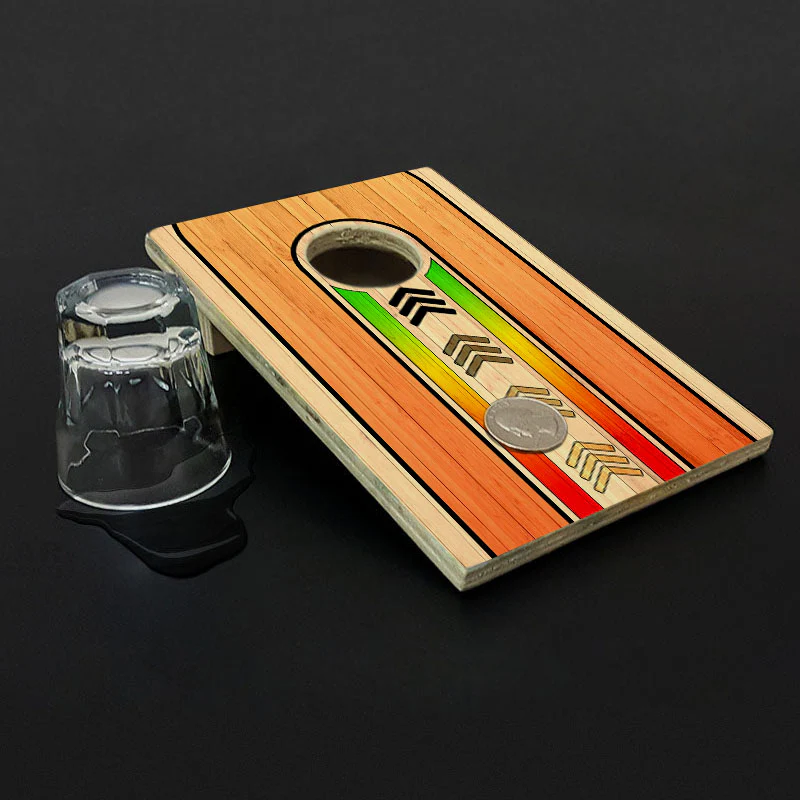 Quarter Master - Tabletop Cornhole Game with Quarters - Lanes - Image 2