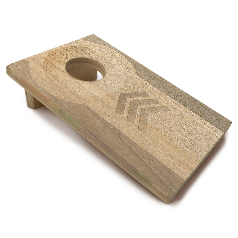 Quarter Master - Tabletop Cornhole Game with Quarters - Wood (Dark or Light) - Image 6
