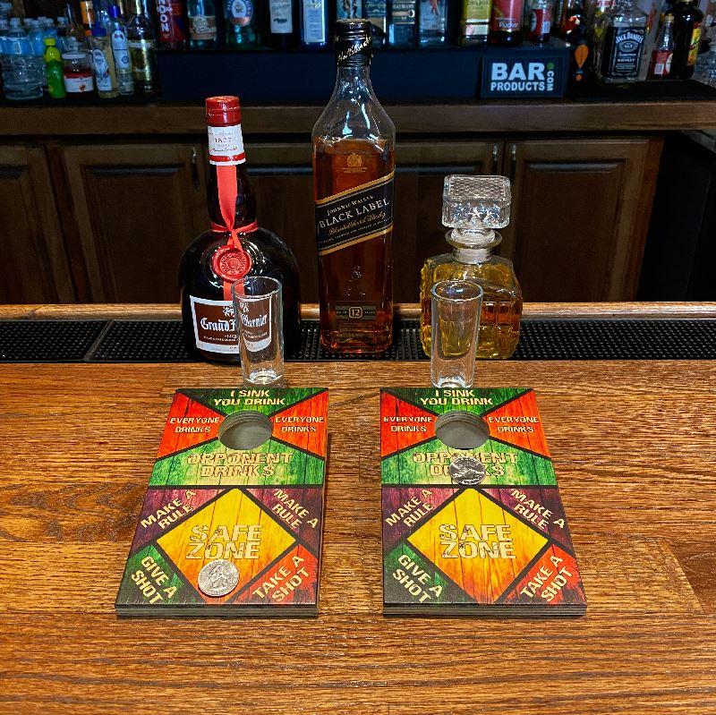 Quarter Master - Tabletop Cornhole Game with Quarters - Zones (2 Boards) - Image 2