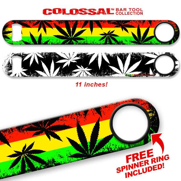Rasta Kolorcoat™ 11" Long COLOSSAL™ Speed Bottle Opener