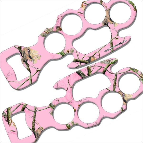 Real Pink Camo Kolorcoat™ Knuckle Buster Bottle Opener