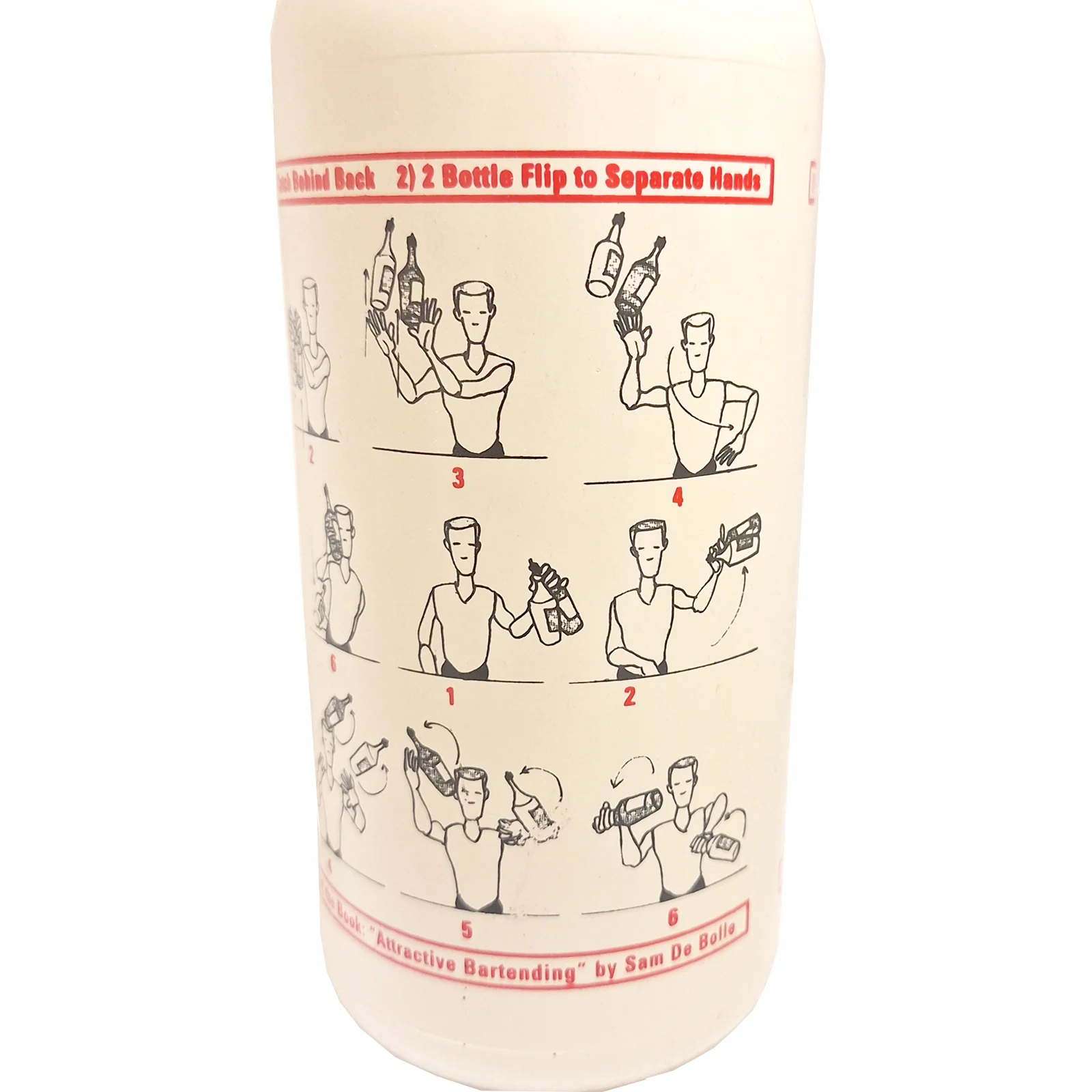 Red Illustrated 750ml Flair Bottle - Image 4