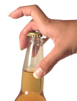 Ring Bottle Opener - Smooth Chrome - Image 2