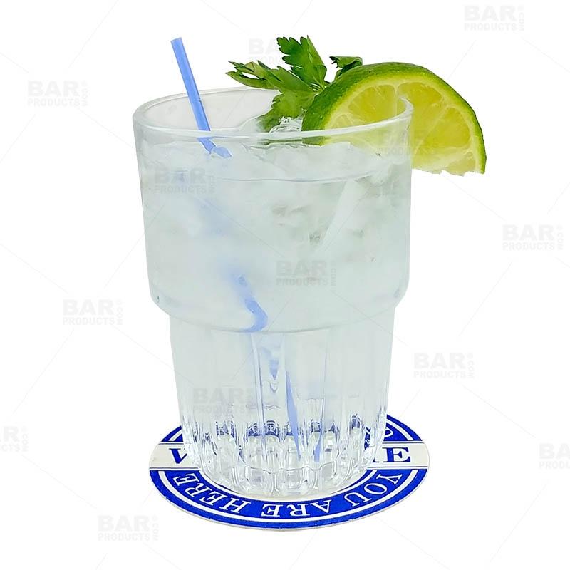 Round Drink Coasters "We Are Glad You Are Here" 3.5 inch Diameter - Pack of 250 - Image 3