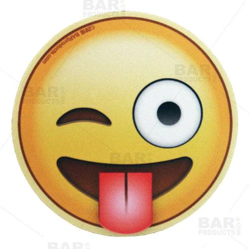 Round Foam Coasters - Emoji - 4 inch Diameter - Image 6